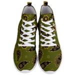 Floral pattern paisley style Paisley print. Doodle background Men s Lightweight High Top Sneakers