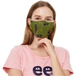 Floral pattern paisley style Paisley print. Doodle background Fitted Cloth Face Mask (Adult)