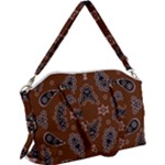 Floral pattern paisley style Paisley print. Doodle background Canvas Crossbody Bag