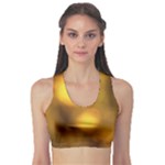 Orange Vibrant Abstract Sports Bra