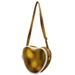 Orange Vibrant Abstract Heart Shoulder Bag