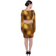 Long Sleeve Crop Top & Bodycon Skirt Set 