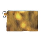 Orange Vibrant Abstract Canvas Cosmetic Bag (Large)