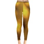 Orange Vibrant Abstract Inside Out Leggings