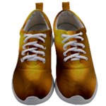 Orange Vibrant Abstract Mens Athletic Shoes