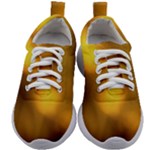 Orange Vibrant Abstract Kids Athletic Shoes