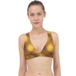 Orange Vibrant Abstract Classic Banded Bikini Top