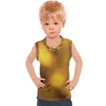 Orange Vibrant Abstract Kids  Sport Tank Top