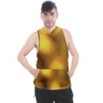 Orange Vibrant Abstract Men s Sleeveless Hoodie