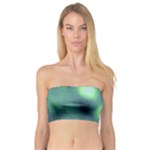 Green Vibrant Abstract Bandeau Top