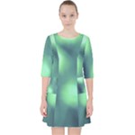 Green Vibrant Abstract Pocket Dress