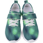 Green Vibrant Abstract Women s Velcro Strap Shoes