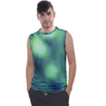 Green Vibrant Abstract Men s Regular Tank Top