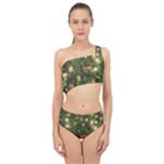 Christmas Tree Decoration Photo Spliced Up Two Piece Swimsuit