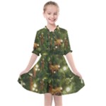 Christmas Tree Decoration Photo Kids  All Frills Chiffon Dress