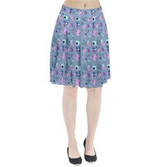 50s Diner Print Blue Pleated Skirt from ArtsNow.com