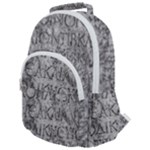 Ancient Greek Typography Photo Rounded Multi Pocket Backpack