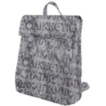 Ancient Greek Typography Photo Flap Top Backpack