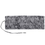 Ancient Greek Typography Photo Roll Up Canvas Pencil Holder (M)