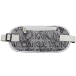 Ancient Greek Typography Photo Rounded Waist Pouch