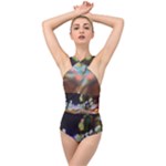 City Lights Series No4 Cross Front Low Back Swimsuit