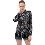 Celestial Diamonds Long Sleeve Satin Shirt