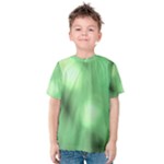 Green Vibrant Abstract No4 Kids  Cotton Tee