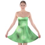 Green Vibrant Abstract No4 Strapless Bra Top Dress
