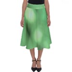 Green Vibrant Abstract No4 Perfect Length Midi Skirt