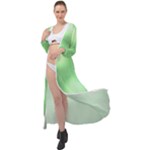 Green Vibrant Abstract No4 Maxi Chiffon Beach Wrap