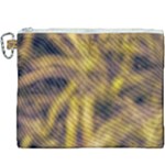 Yellow Abstract Stars Canvas Cosmetic Bag (XXXL)