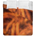 Red Abstract Stars Duvet Cover Double Side (California King Size)
