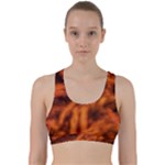 Red Abstract Stars Back Weave Sports Bra
