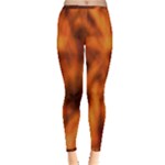Red Abstract Stars Inside Out Leggings