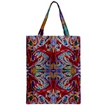 Red Feathers Zipper Classic Tote Bag