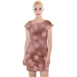 Light Reflections Abstract No6 Rose Cap Sleeve Bodycon Dress