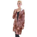 Light Reflections Abstract No6 Rose Hooded Pocket Cardigan