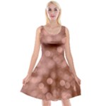 Light Reflections Abstract No6 Rose Reversible Velvet Sleeveless Dress