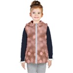 Light Reflections Abstract No6 Rose Kids  Hooded Puffer Vest