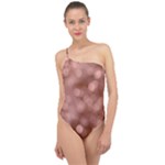 Light Reflections Abstract No6 Rose Classic One Shoulder Swimsuit