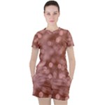 Light Reflections Abstract No6 Rose Women s Tee and Shorts Set