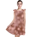 Light Reflections Abstract No6 Rose Tie Up Tunic Dress