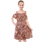 Light Reflections Abstract No6 Rose Kids  Cut Out Shoulders Chiffon Dress