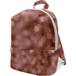 Light Reflections Abstract No6 Rose Zip Up Backpack