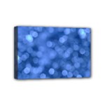Light Reflections Abstract No5 Blue Mini Canvas 6  x 4  (Stretched)