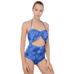 Scallop Top Cut Out Swimsuit 