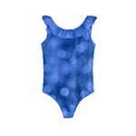 Light Reflections Abstract No5 Blue Kids  Frill Swimsuit