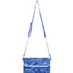 Light Reflections Abstract No5 Blue Mini Crossbody Handbag