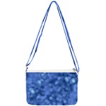 Light Reflections Abstract No5 Blue Double Gusset Crossbody Bag