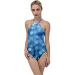 Light Reflections Abstract No8 Cool Go with the Flow One Piece Swimsuit